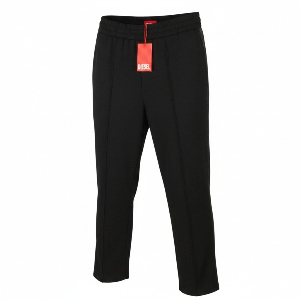 DIESEL Global-Out Men Trousers XL Black Drawstring Waist Sweatpants RRP195