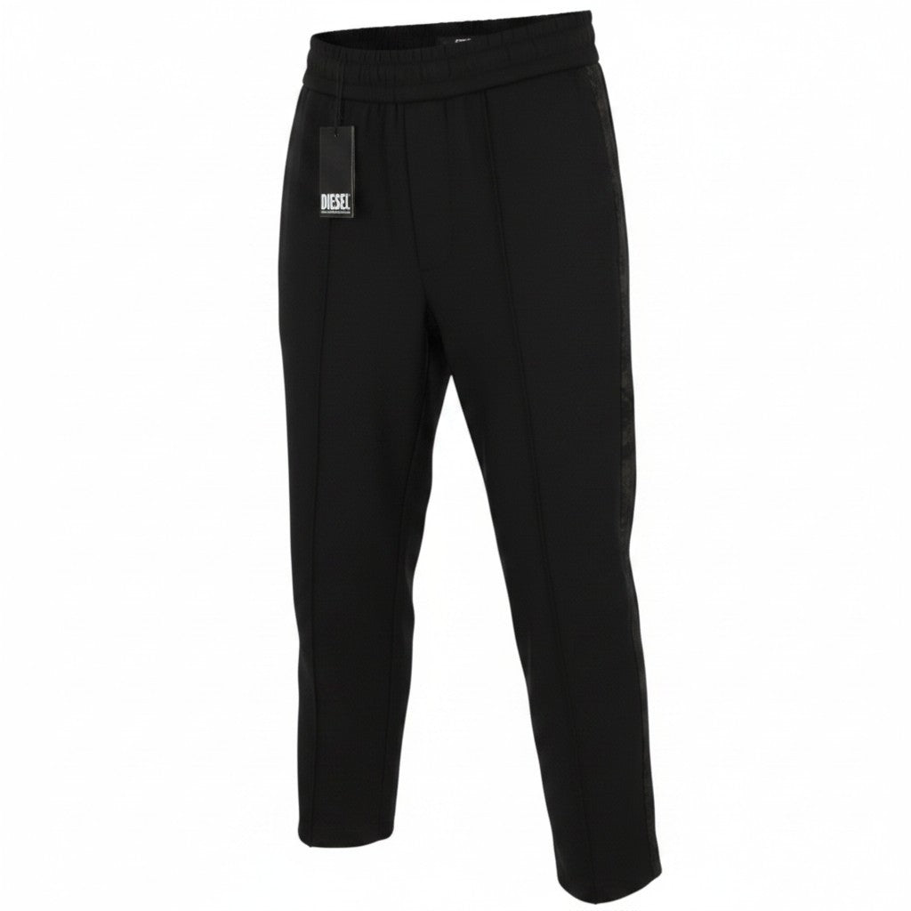 DIESEL Global-Out Men Trousers M Black Drawstring Waist Sweatpants RRP195