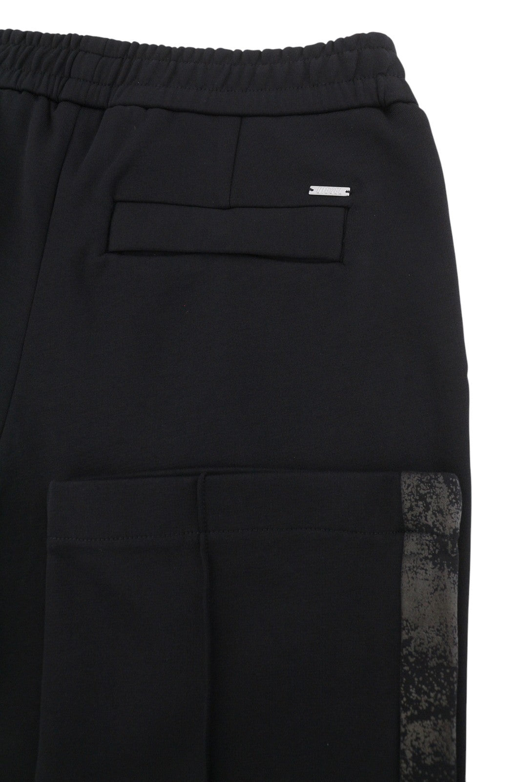 DIESEL Global-Out Men Trousers M Black Drawstring Waist Sweatpants RRP195