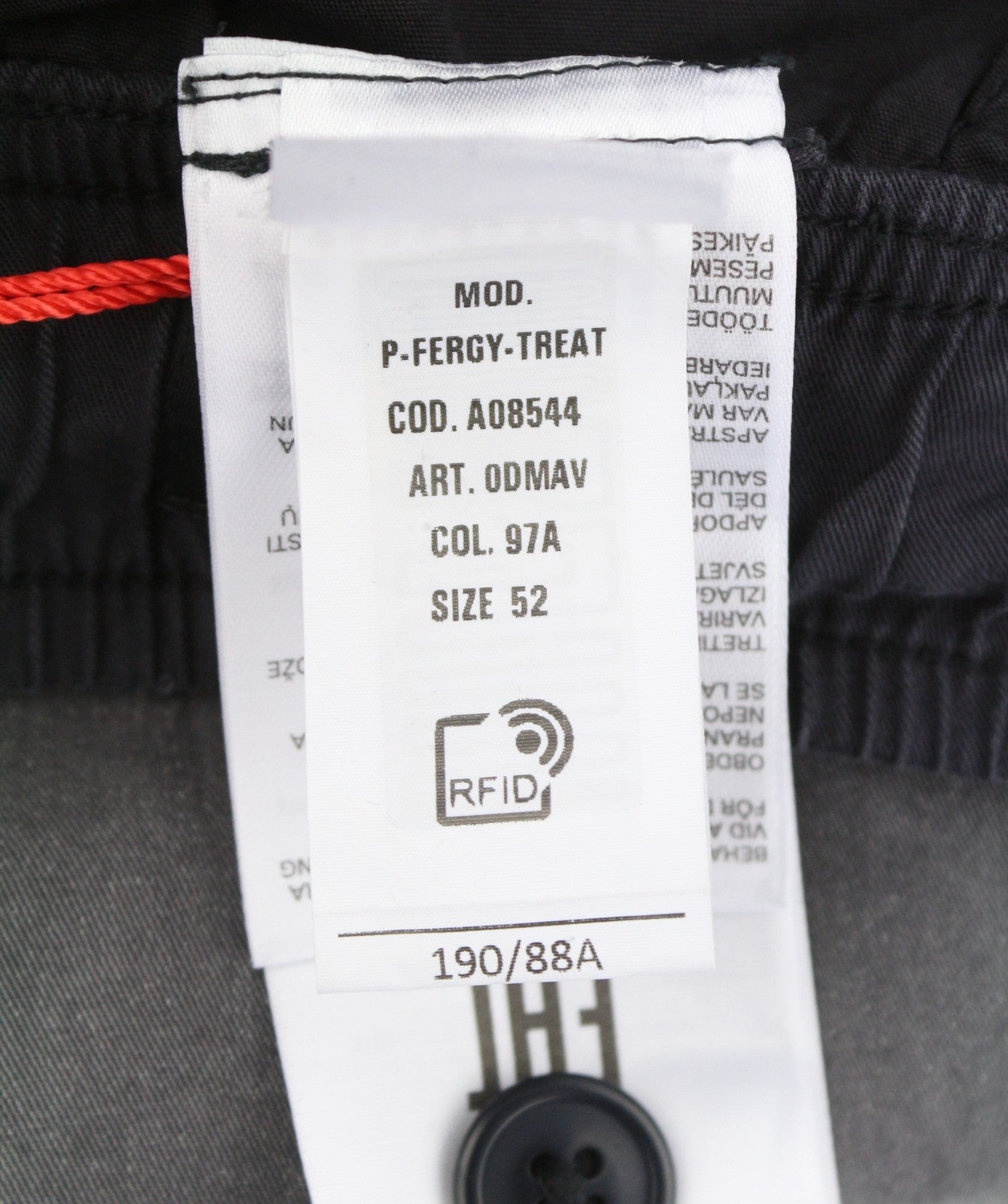 DIESEL P-Fergy-Treat 0DMAV Men Trousers 52 W36 Grey Faded Elastic Waist RRP175
