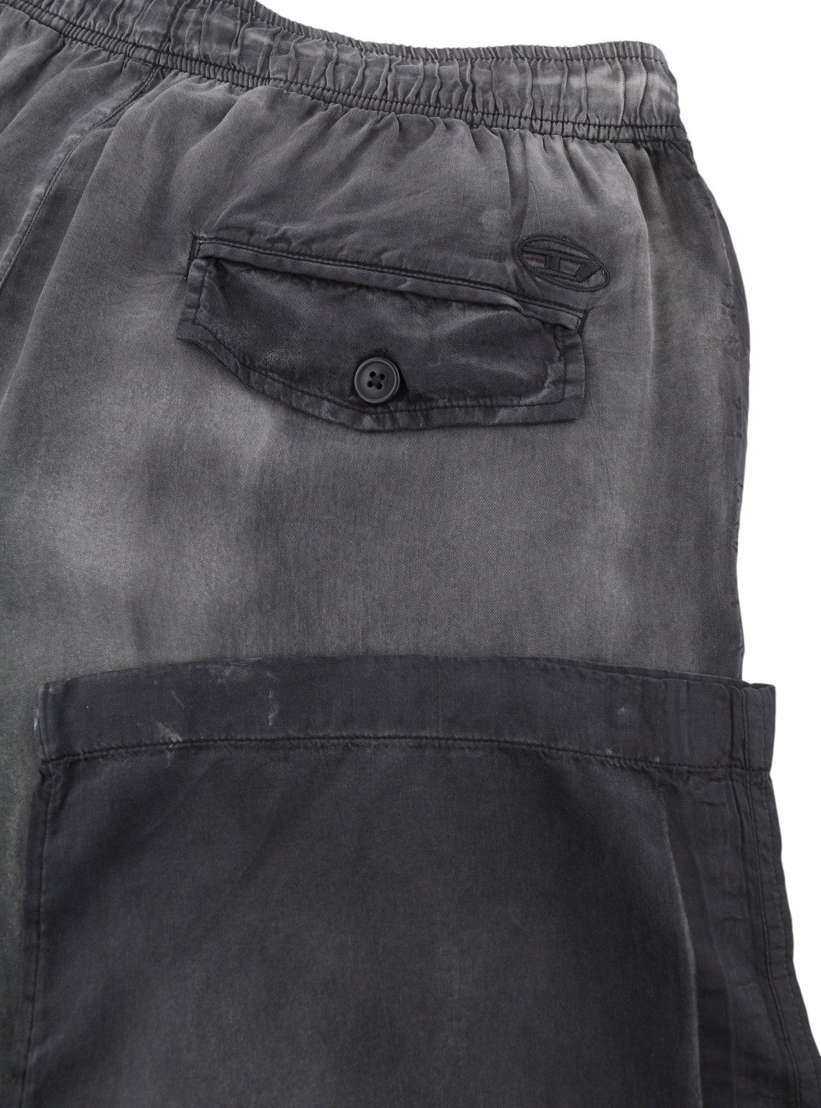 DIESEL P-Fergy-Treat 0DMAV Men Trousers 52 W36 Grey Faded Elastic Waist RRP175