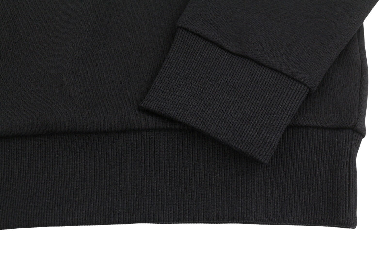 DIESEL S-Gir-Crewneck Tone On Tone Men Sweatshirt L Black Front Logo Pull On
