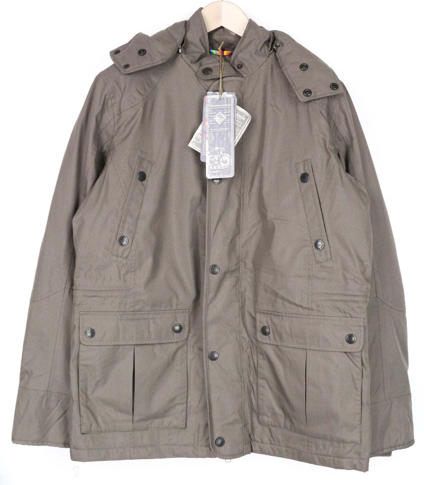TUCANO URBANO Angus Men Jacket L Parke Armoured Breathable Brown Motorcycle