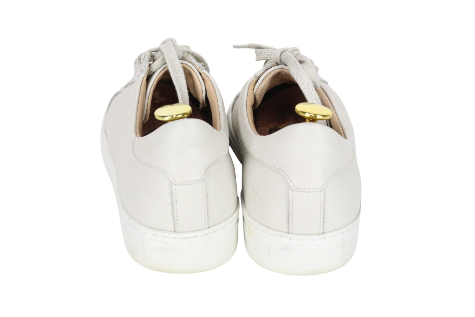 SUITSUPPLY Men Sneakers EU41 White Pure Calf Leather Trainers Classic Low-Top