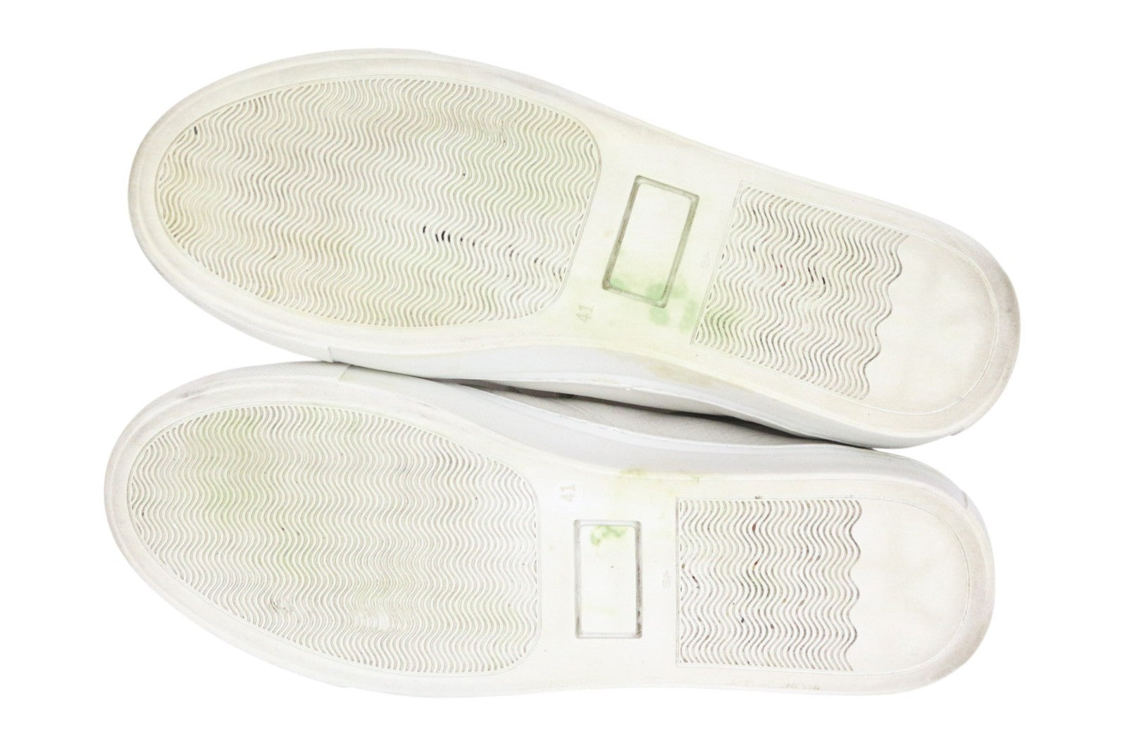 SUITSUPPLY Men Sneakers EU41 White Pure Calf Leather Trainers Classic Low-Top