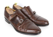 SUITSUPPLY Men Formal Shoes EU42 Brown Pure Calf Leather Monk Strap Classic