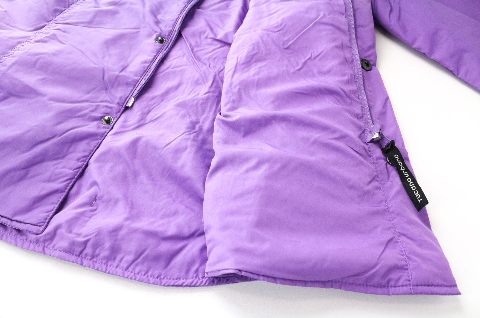 TUCANO URBANO Fester Women Jacket S Purple Windproof Zip Snap Shacket Overshirt