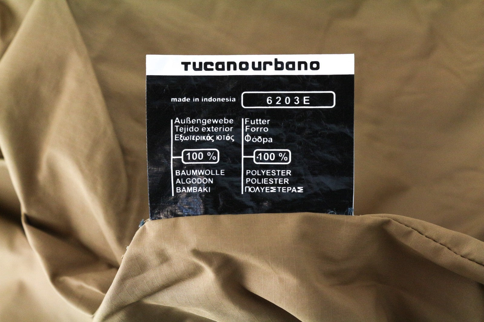 TUCANO URBANO Douz Men Jacket XL Brown Lined Pure Cotton Armour Pocket Moto