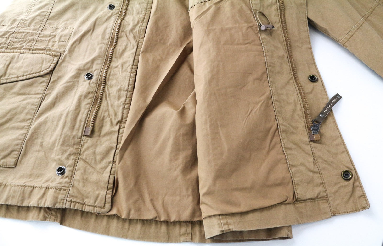 TUCANO URBANO Douz Men Jacket XL Brown Lined Pure Cotton Armour Pocket Moto