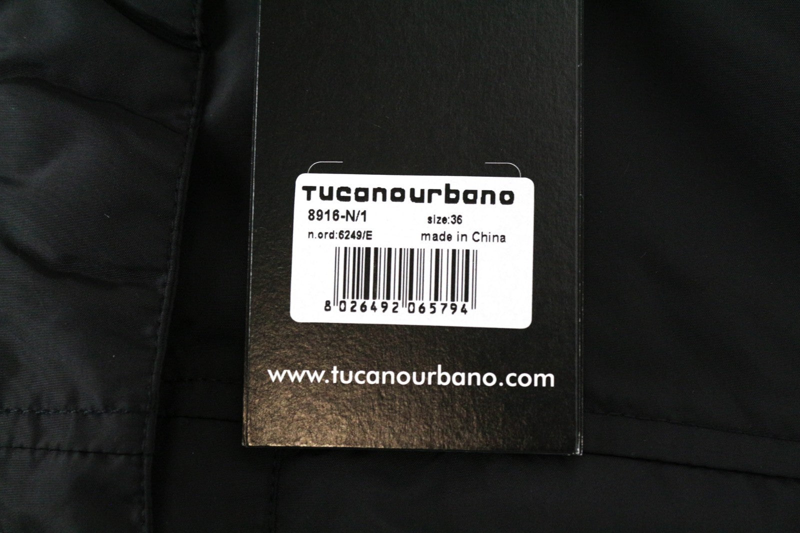 TUCANO URBANO Mercoledi Women Jacket 2XS Black Thermal Padded Waterproof