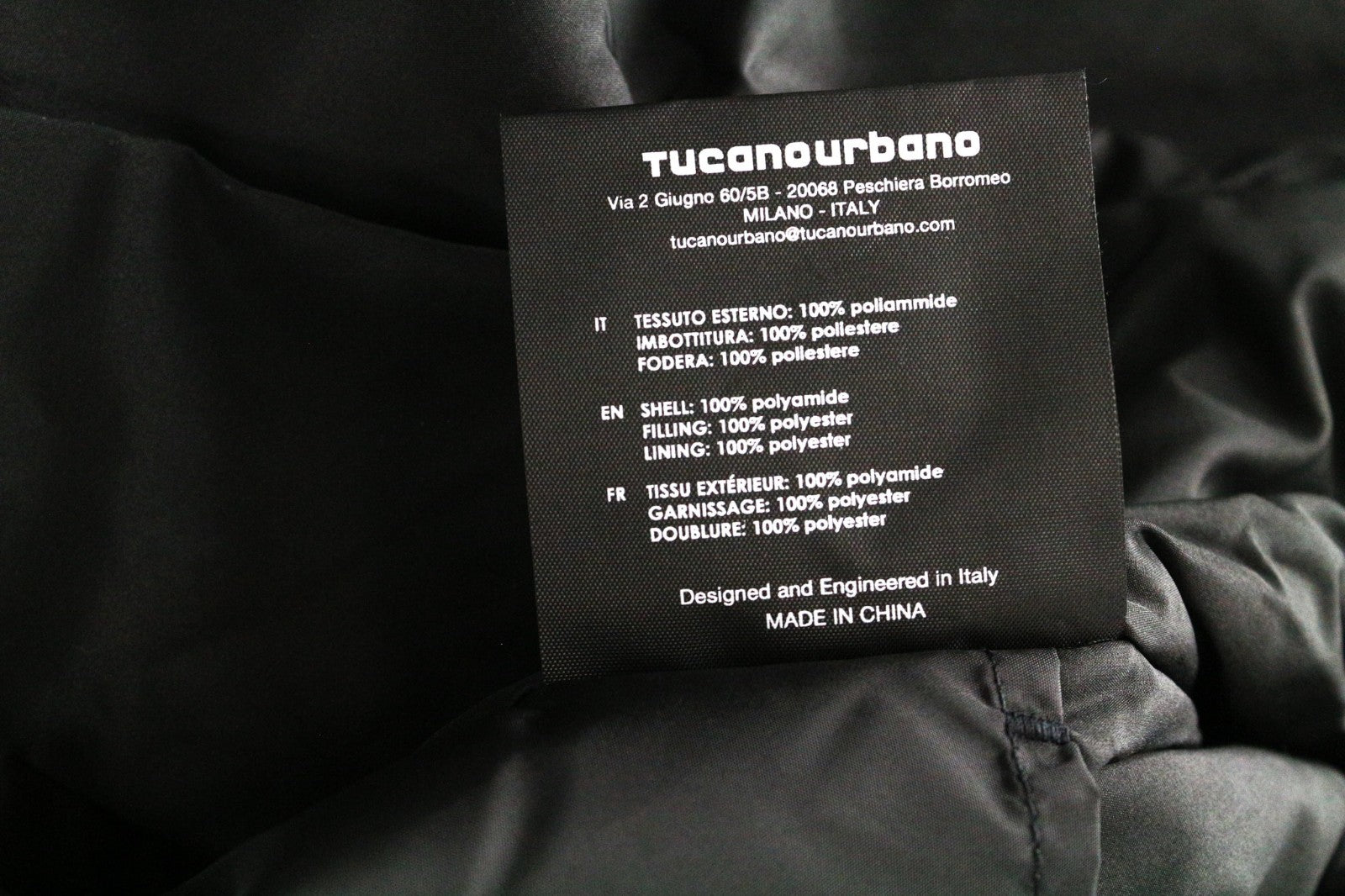 TUCANO URBANO Mercoledi Women Jacket 2XS Black Thermal Padded Waterproof