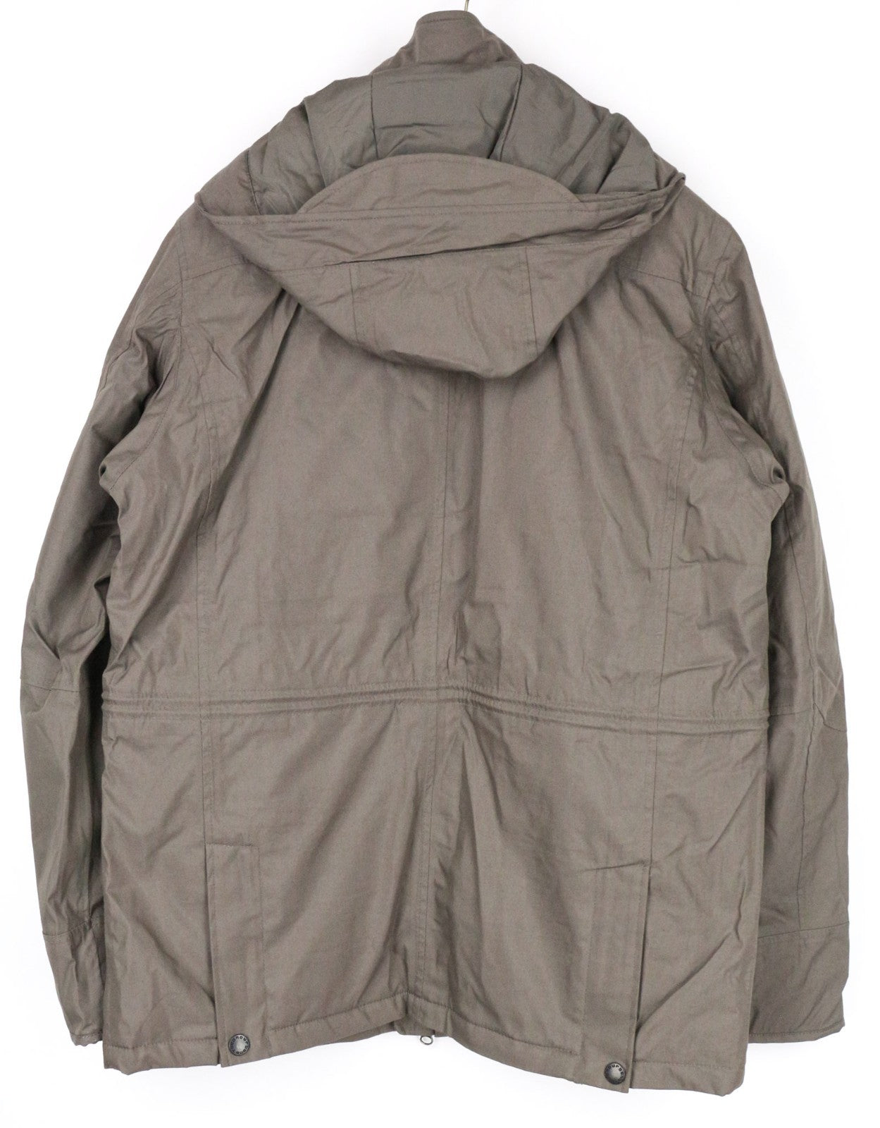 TUCANO URBANO Angus Men Jacket M Brown Cotton Blend Armour Pockets Moto Hooded