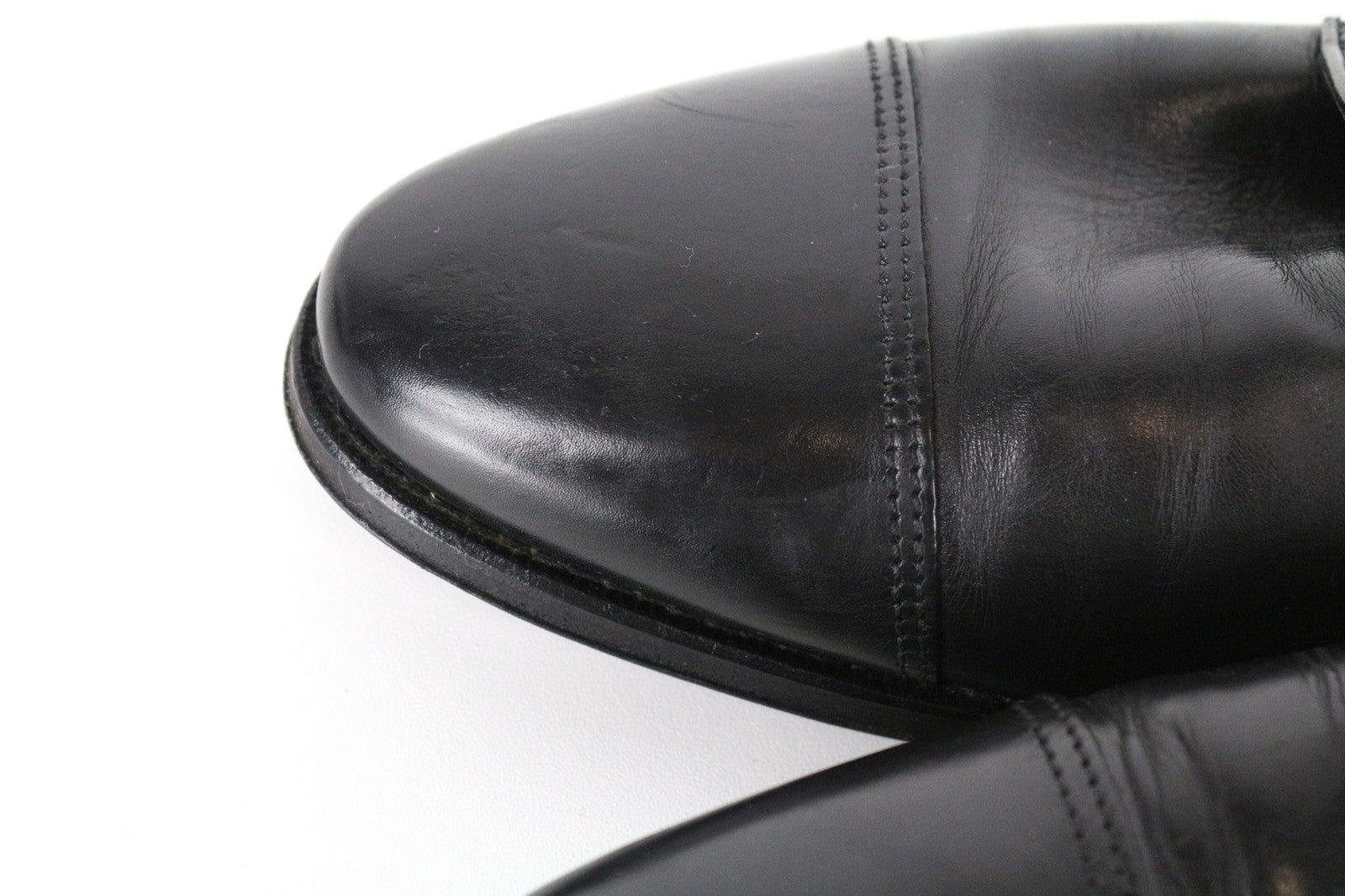 SUITSUPPLY Men Formal Shoes EU40 Black Genuine Leather Low-Top Laced Classic