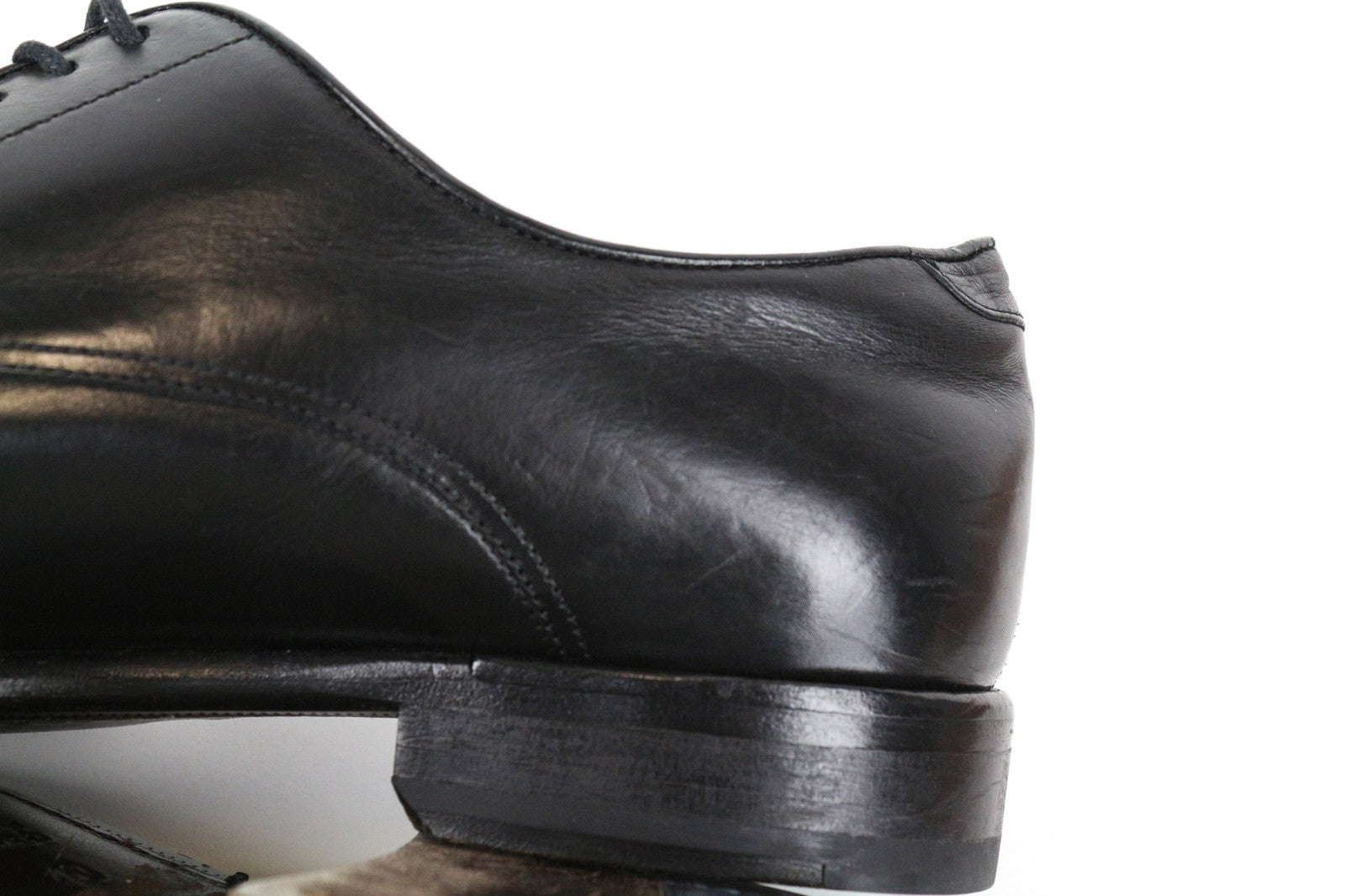 SUITSUPPLY Men Formal Shoes EU40 Black Genuine Leather Low-Top Laced Classic