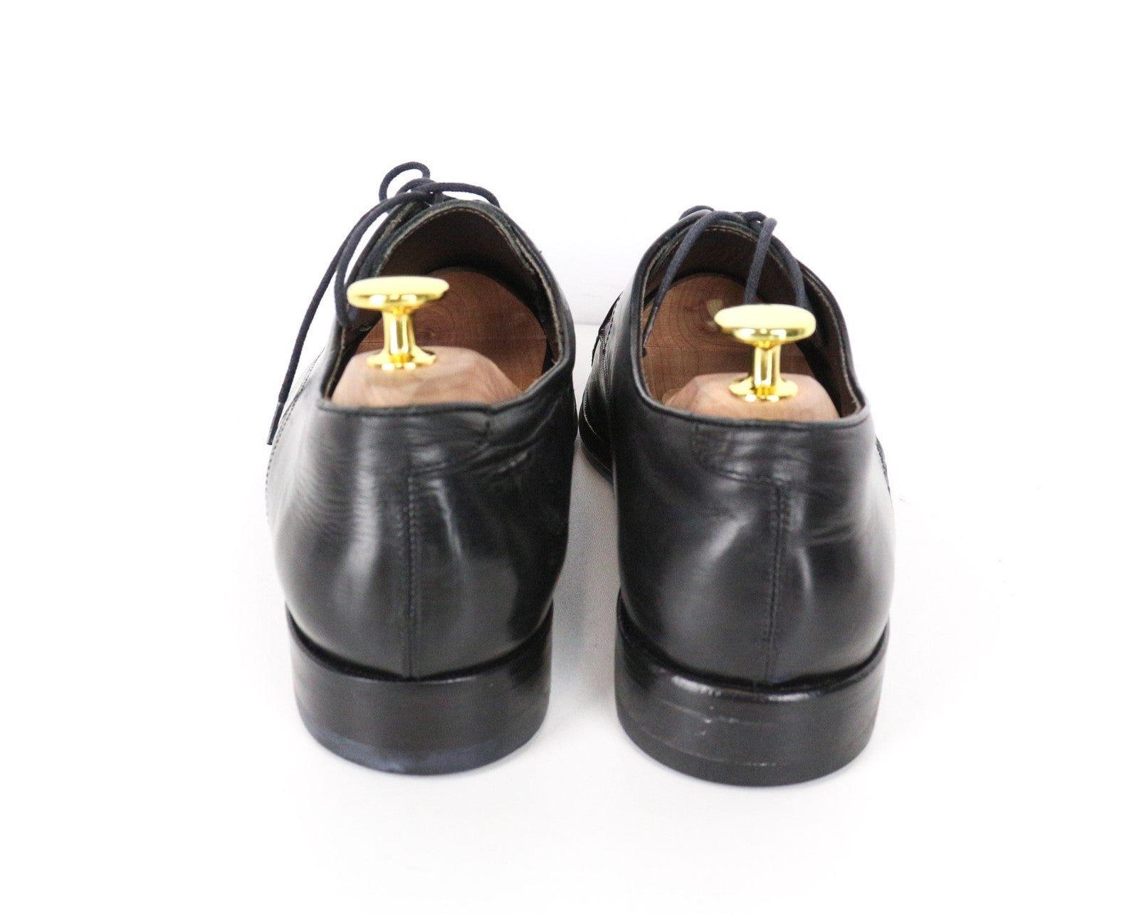 SUITSUPPLY Men Formal Shoes EU40 Black Genuine Leather Low-Top Laced Classic