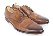 SUITSUPPLY Men Formal Shoes EU43.5 Mid Brown Genuine Leather Low-Top Classic