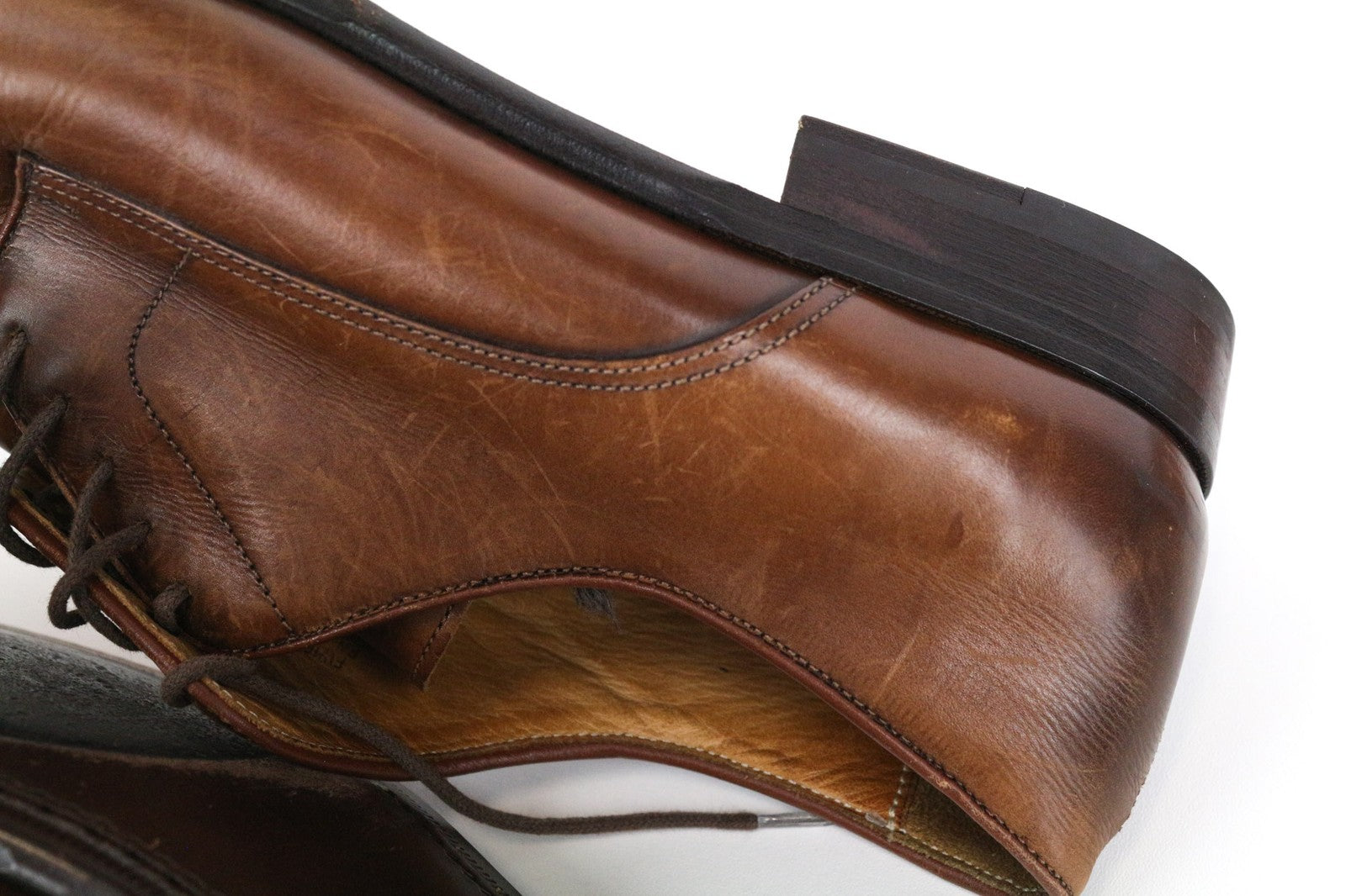 SUITSUPPLY Men Formal Shoes EU43.5 Mid Brown Genuine Leather Low-Top Classic