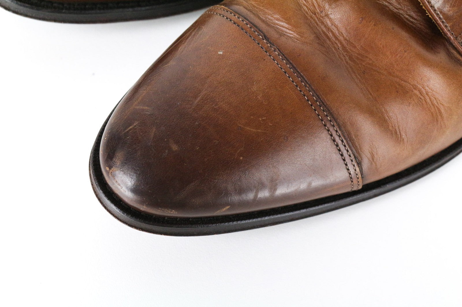 SUITSUPPLY Men Formal Shoes EU43.5 Mid Brown Genuine Leather Low-Top Classic