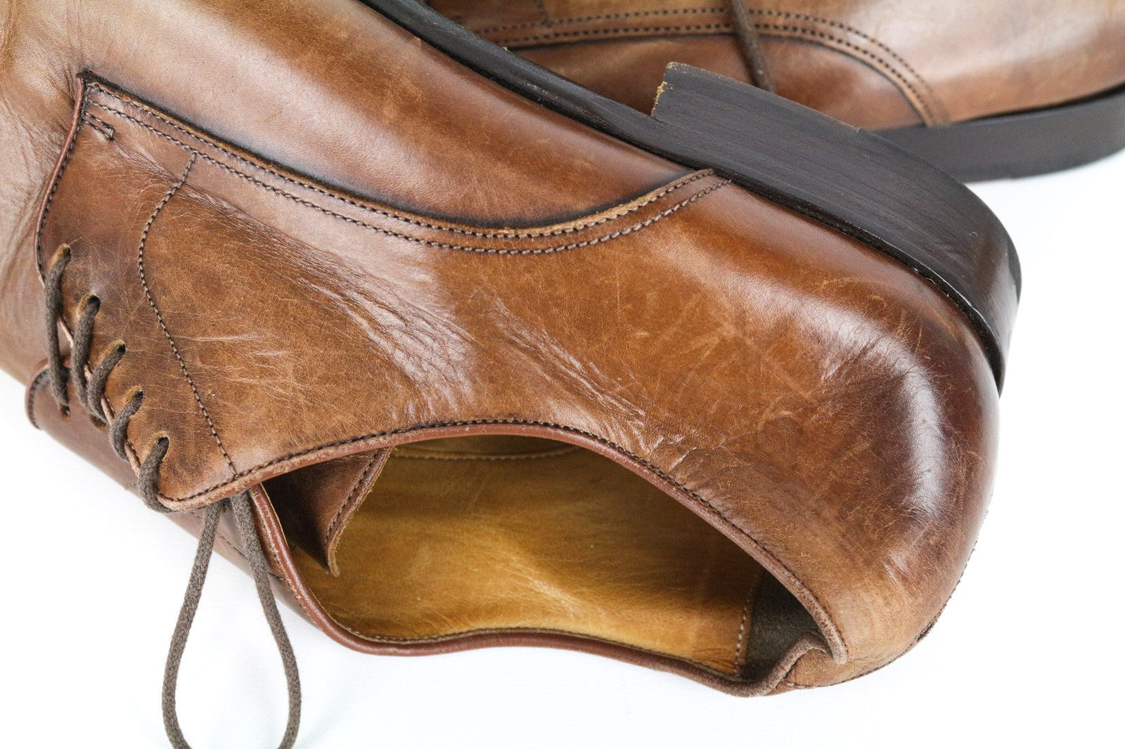 SUITSUPPLY Men Formal Shoes EU43 Brown Genuine Leather Low-Top Classic