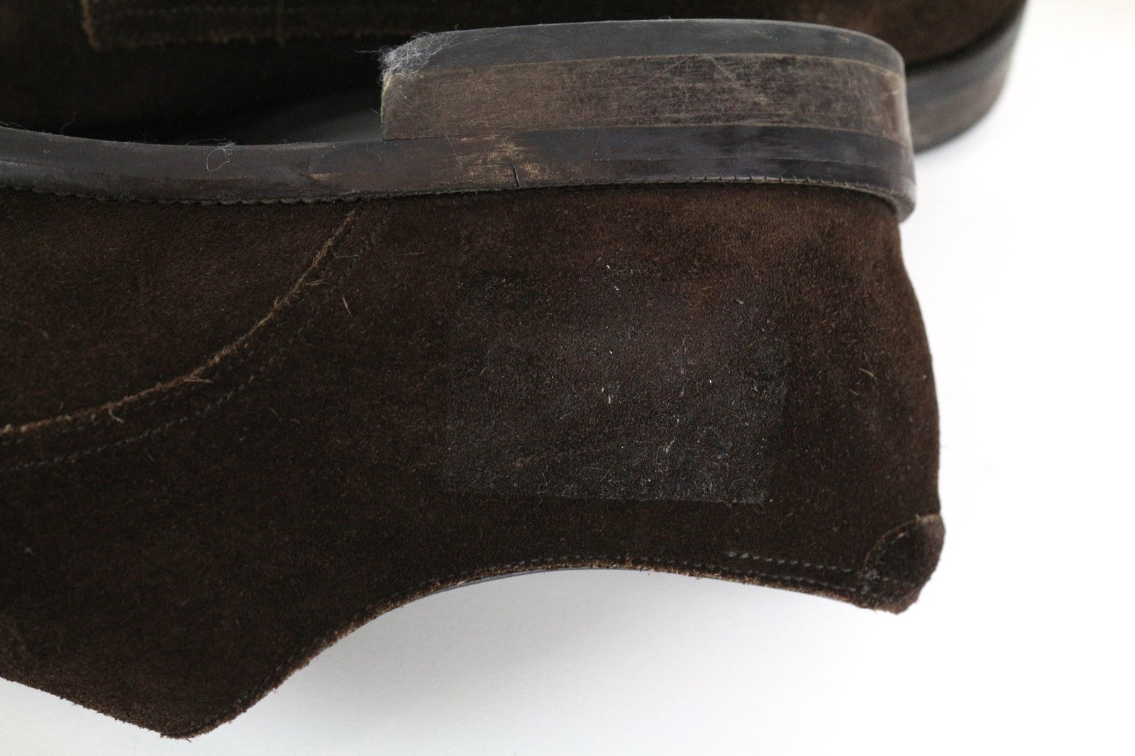 SUITSUPPLY Men Formal Shoes EU43 Brown Suede Leather Classic Double Buckle