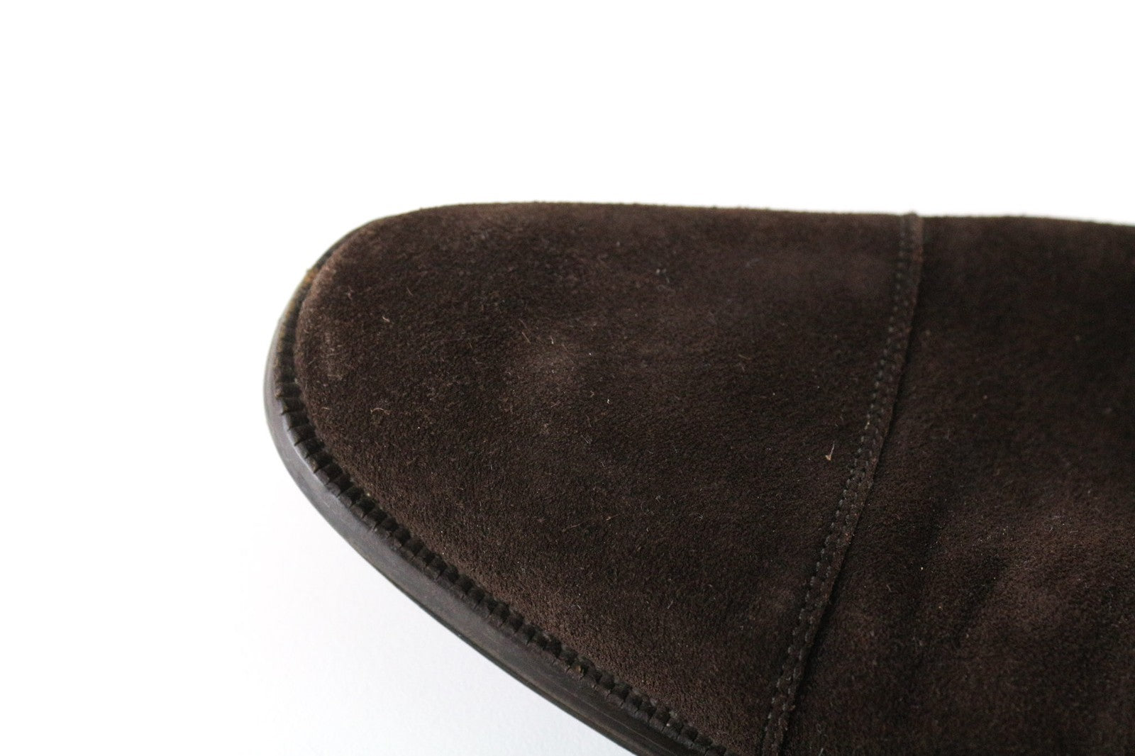 SUITSUPPLY Men Formal Shoes EU43 Brown Suede Leather Classic Double Buckle