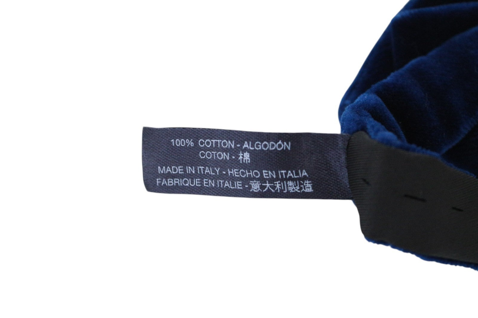 SUITSUPPLY Men Bow 46 CM Dark Blue Pure Cotton Classic Formal Butterfly
