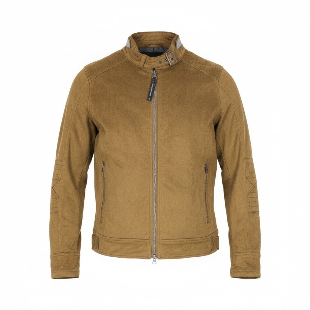 TUCANO URBANO Posiscion Women Jacket M Brown Water-Repellent Faux Suede Moto