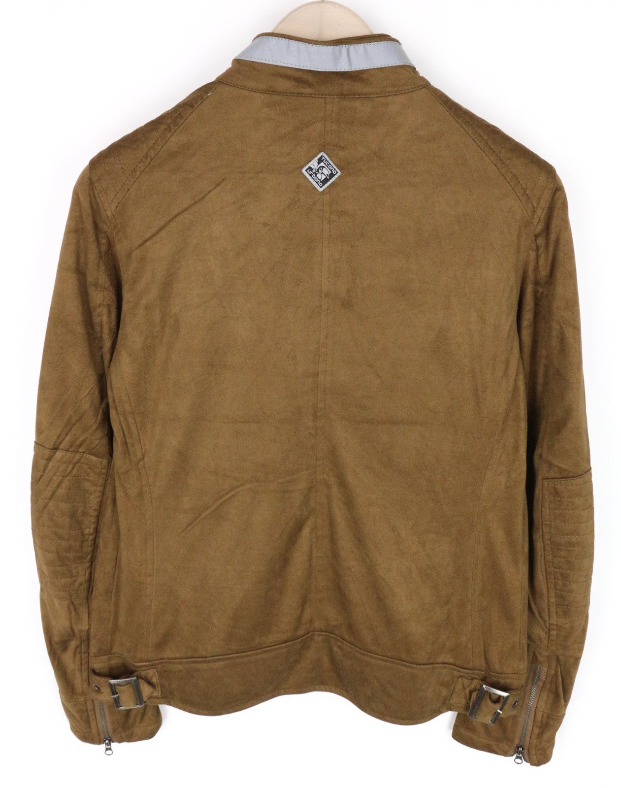 TUCANO URBANO Posiscion Women Jacket M Brown Water-Repellent Faux Suede Moto