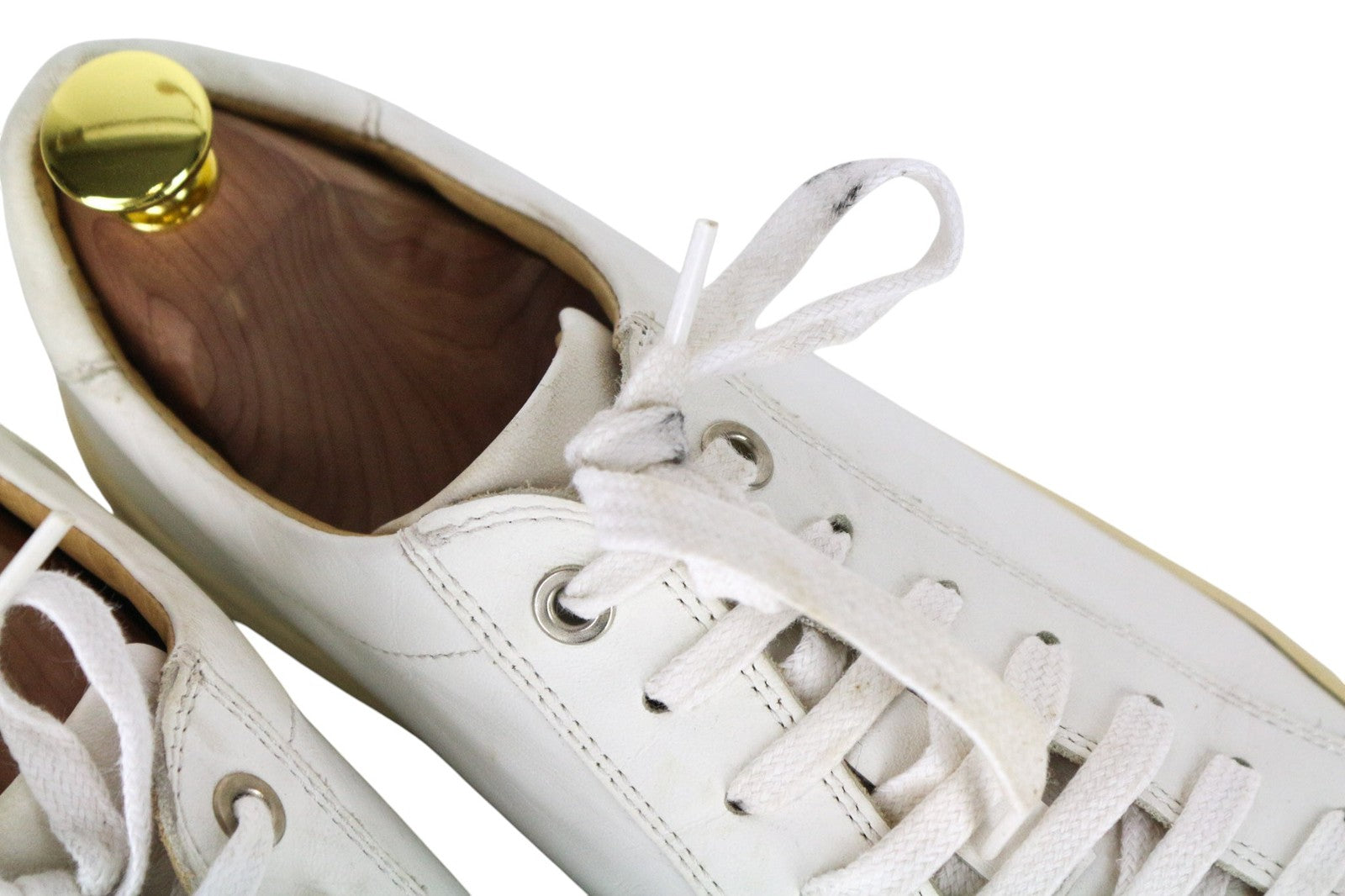 SUITSUPPLY Men Trainers EU39 White Genuine Leather Laced Leisure Casual Sneakers