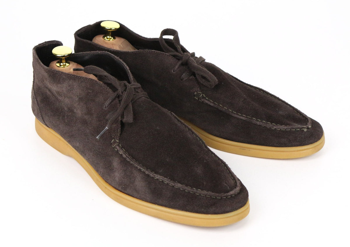 Formelle braune Wildlederschuhe