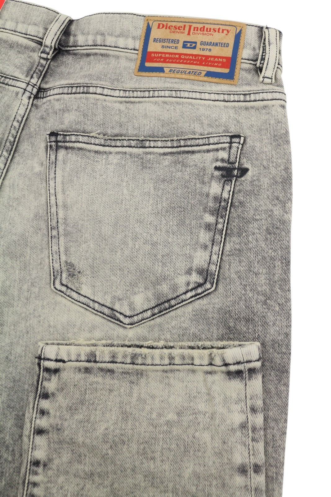 DIESEL 2019 D-Strukt 09H56 Men Jeans W34/L32 Grey Slim Leg Mid Waist RRP295