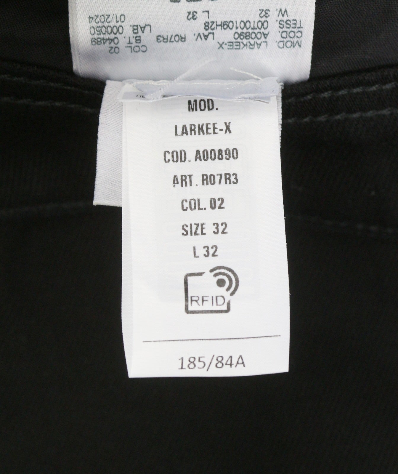 DIESEL 1985 Larkee R07R3 Men Jeans W32/L32 Regular Fit Straight Leg Mid Waist