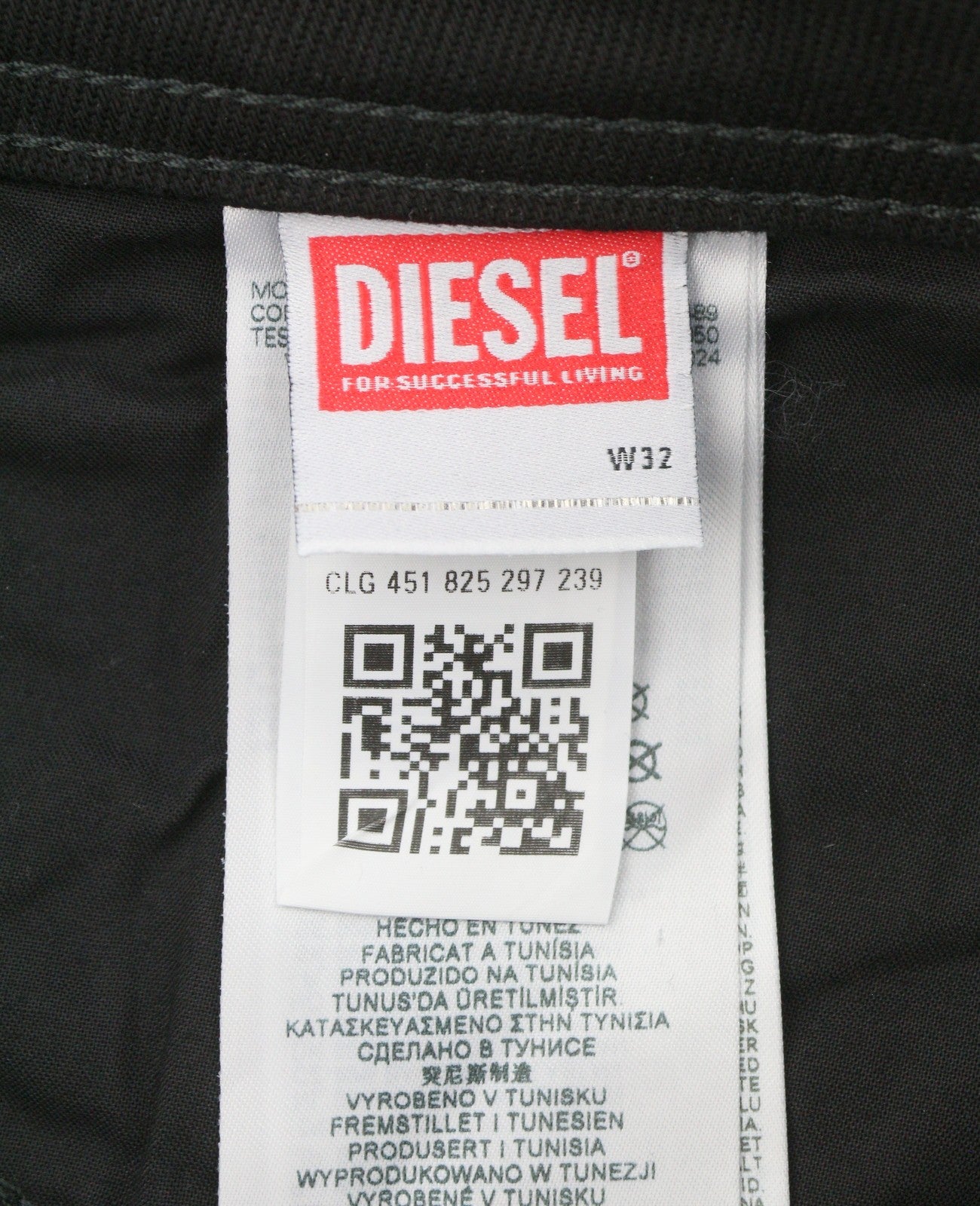 DIESEL 1985 Larkee R07R3 Men Jeans W32/L32 Regular Fit Straight Leg Mid Waist
