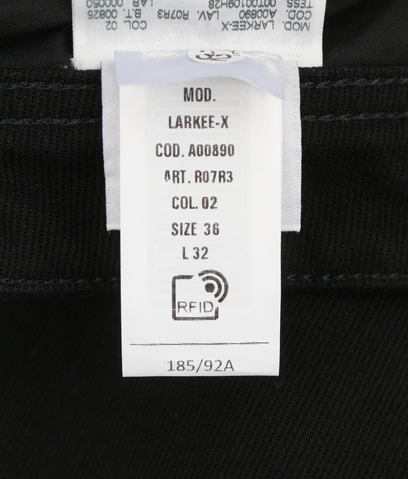 DIESEL 1985 Larkee R07R3 Men Jeans W36/L32 Regular Fit Straight Leg Mid Waist