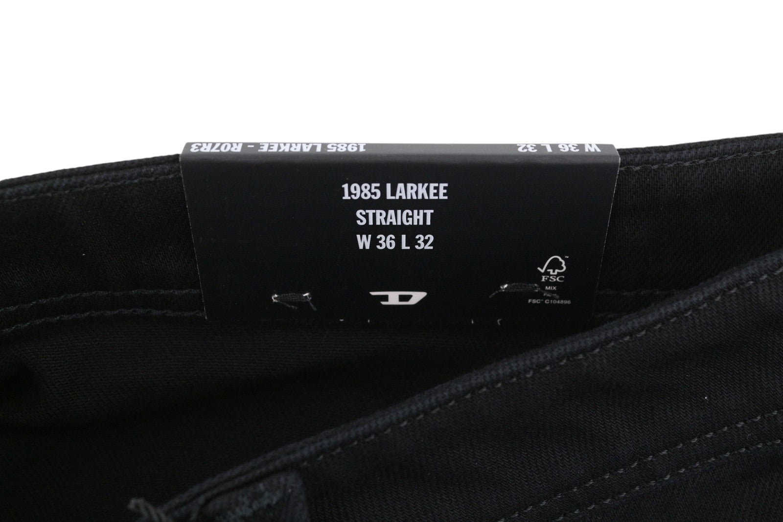DIESEL 1985 Larkee R07R3 Men Jeans W36/L32 Regular Fit Straight Leg Mid Waist