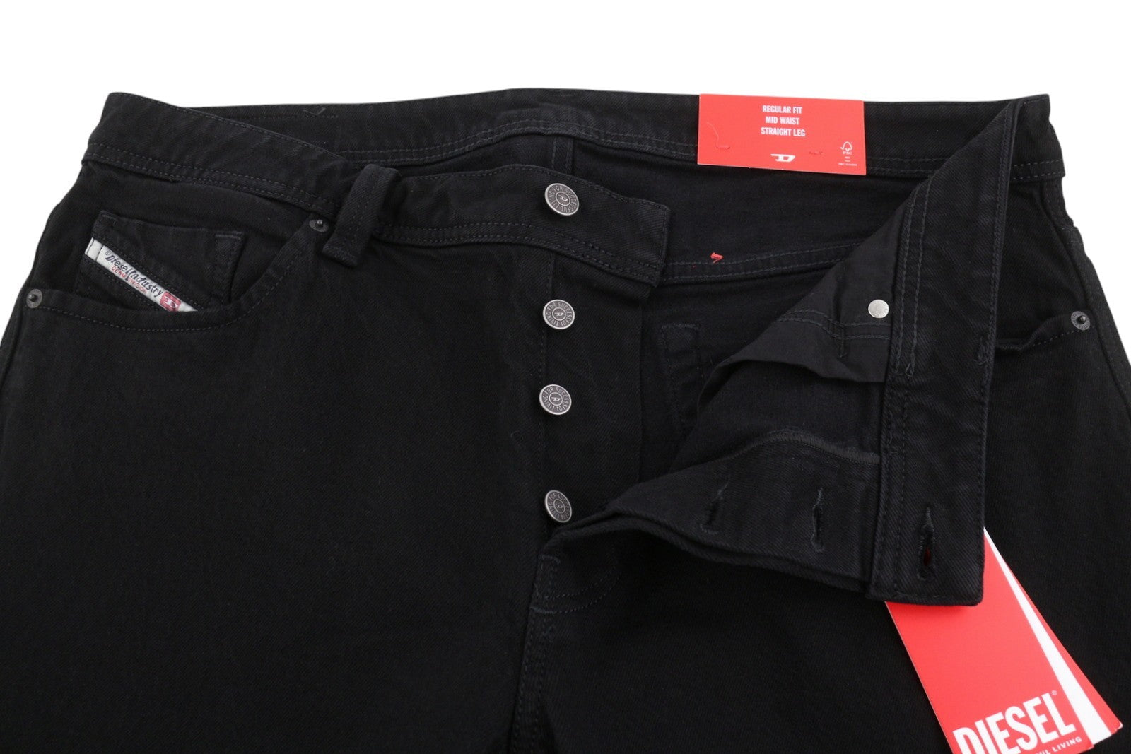 DIESEL 1985 Larkee R07R3 Men Jeans W38/L32 Regular Fit Straight Leg Mid Waist