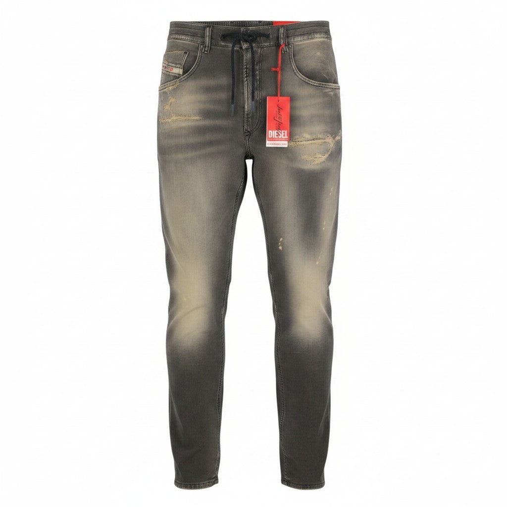 DIESEL 2032 D-Krooley-B Jogg 068PF Men Jeans W32 Grey Faded Distress RRP325