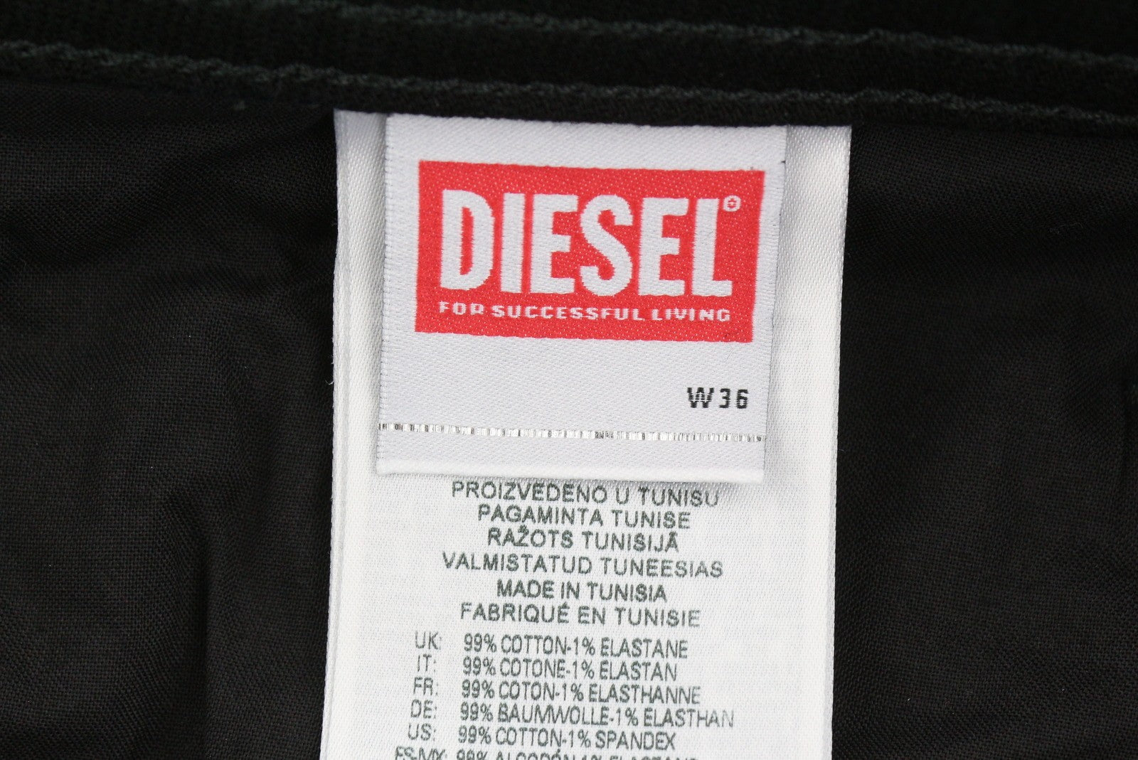 DIESEL 1985 Larkee R07R3 Men Jeans W36/L32 Regular Fit Straight Leg Mid Waist