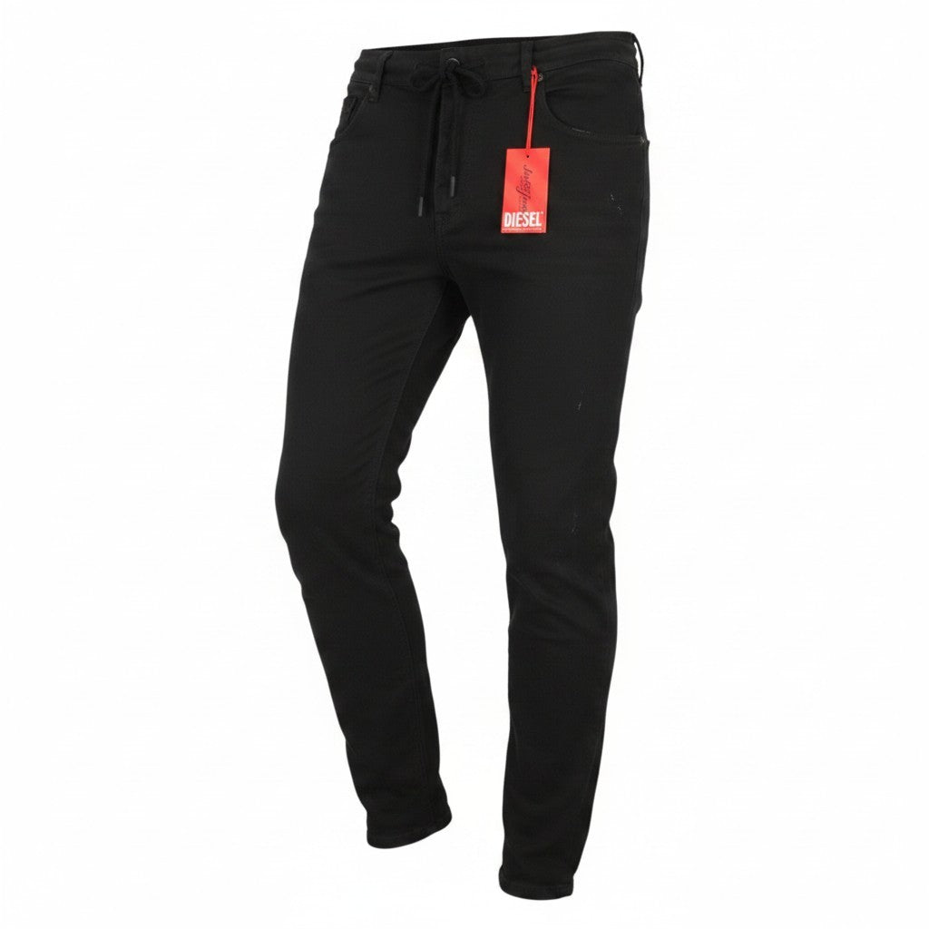 DIESEL 2062 D-Strukt-B Jogg 068QU Men Jeans W38 Black Distress RRP295