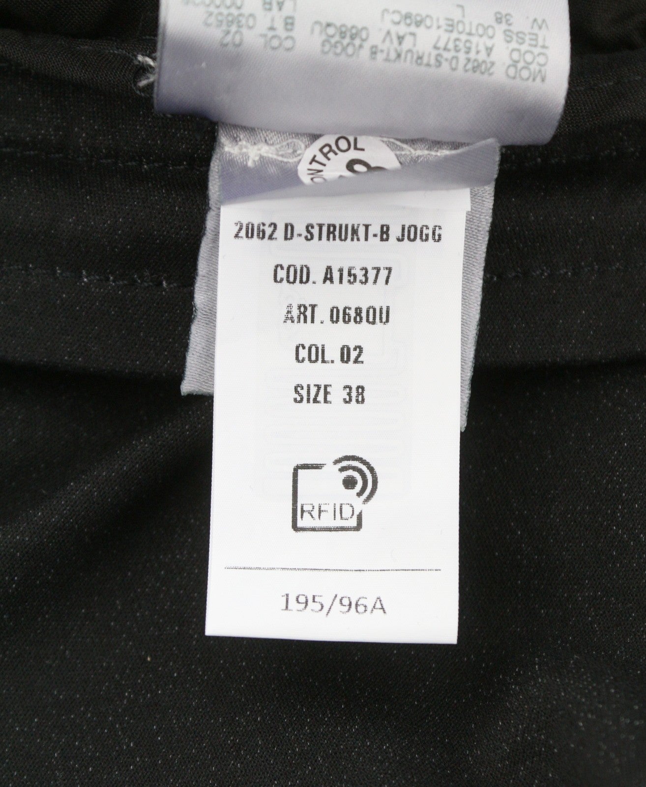 DIESEL 2062 D-Strukt-B Jogg 068QU Men Jeans W38 Black Distress RRP295