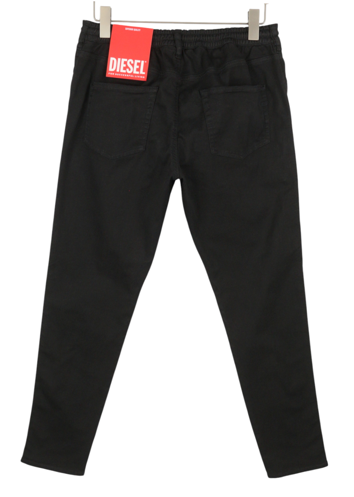 DIESEL 2062 D-Strukt-B Jogg 068QU Men Jeans W38 Black Distress RRP295