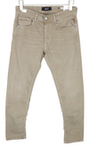 REPLAY Grover Men Jeans W30/L34 Straight Fit Brown Button-Up Cotton Stretch