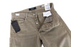 REPLAY Grover Men Jeans W30/L34 Straight Fit Brown Button-Up Cotton Stretch