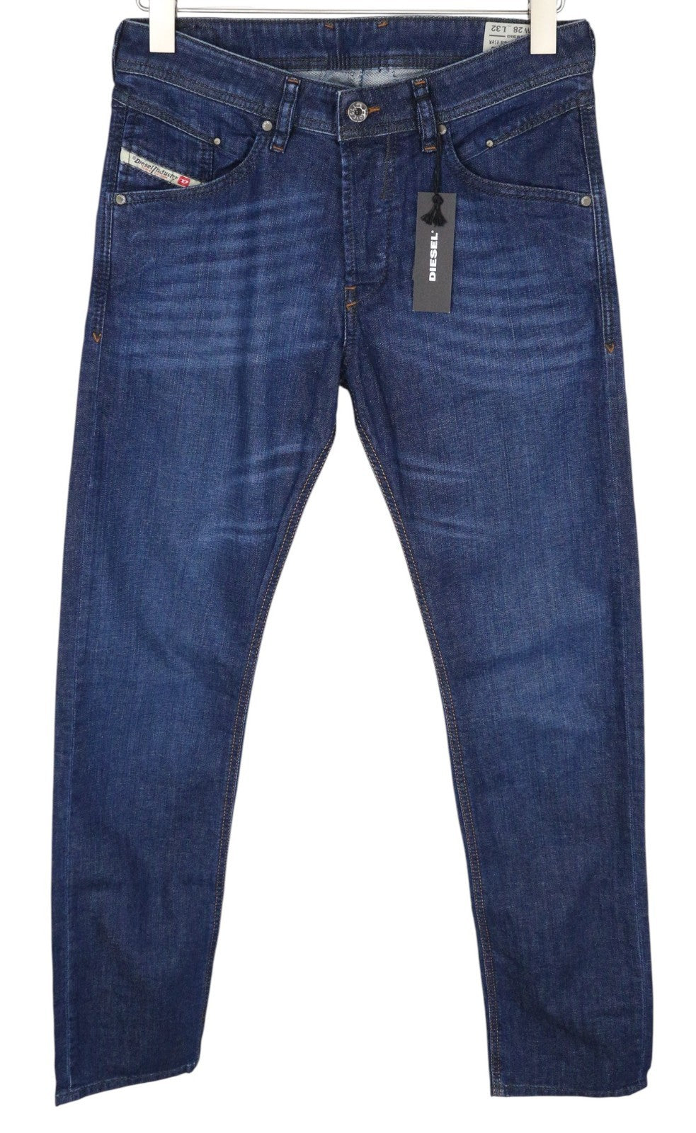 DIESEL Belther-R R845B Men Jeans W28/L32 Slim Tapered Washed Blue Stretch