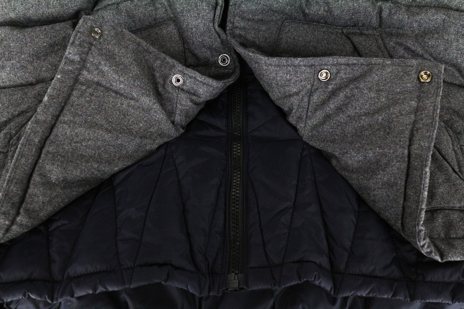 SCOTCH & SODA Ams Couture Men Jacket XL Navy Grey Padded Lined 2in1 Gilet