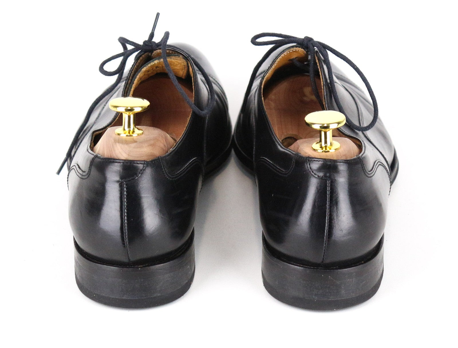 SUITSUPPLY Men Formal Shoes EU41 Black Genuine Leather Laced Low-Top Classic