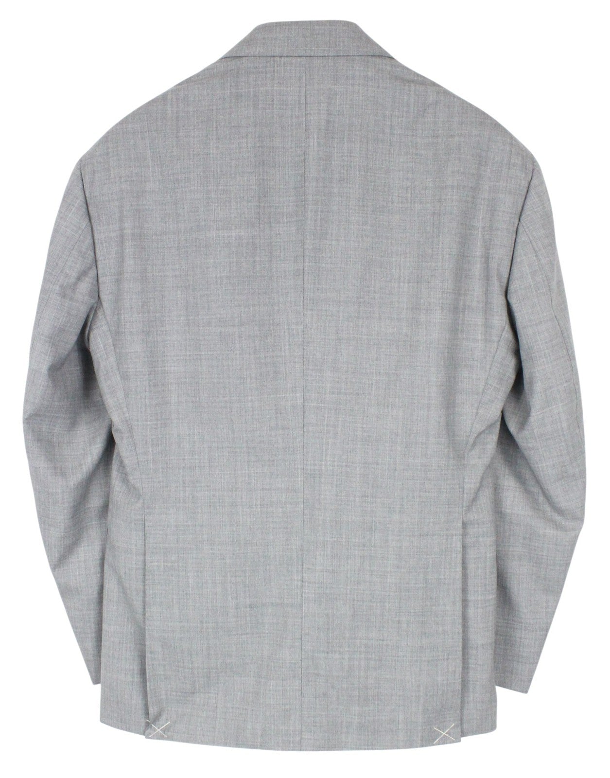 SUITSUPPLY La Spalla Men Suit UK40R Grey 2-Piece Slim Melange Tropical Wool