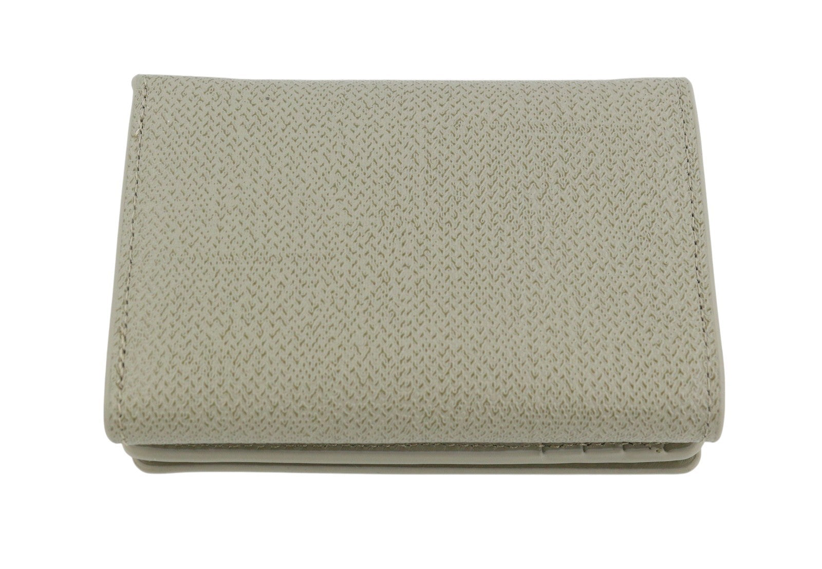 DIESEL Tri-Fold Coin Women Wallet OS Grey Genuine Leather Patterned RRP210
