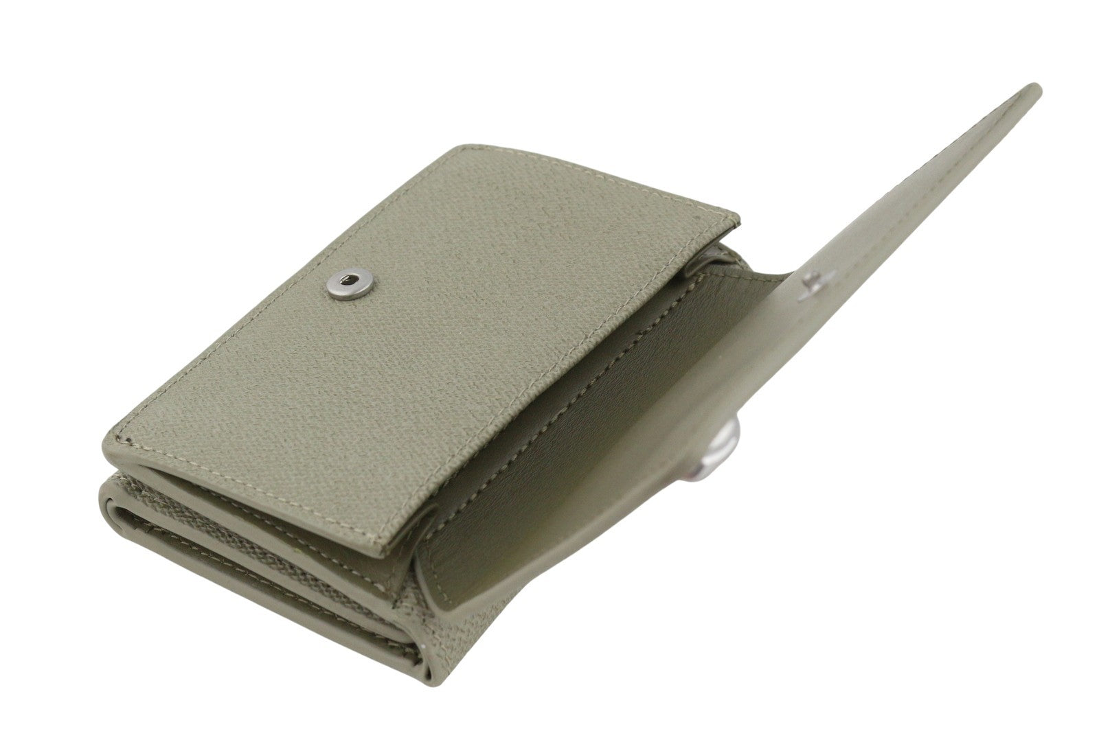 DIESEL Tri-Fold Coin Women Wallet OS Grey Genuine Leather Patterned RRP210