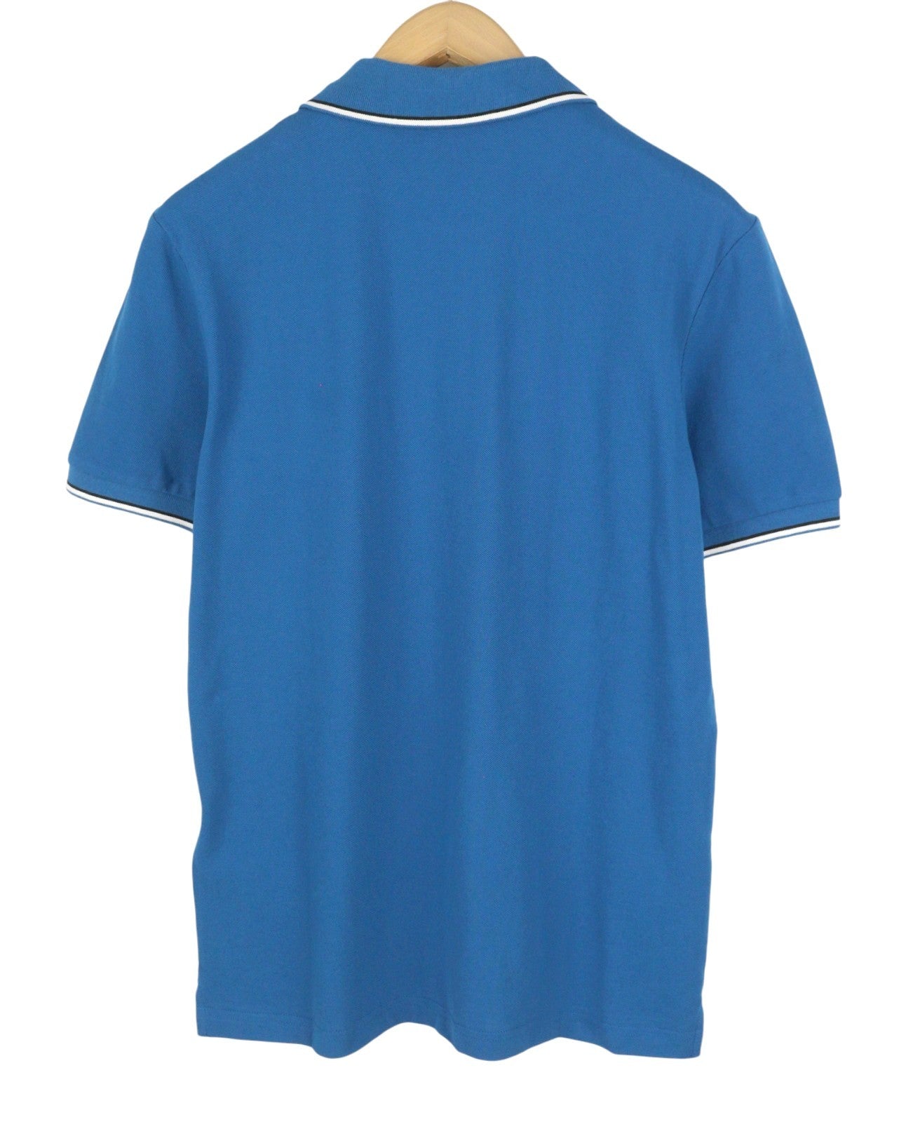 DIESEL T-Smith-D Men Polos 2XL Blue Cotton Half Button Short Sleeve